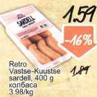 Allahindlus - Retro Vastse-Kuustse sardell, 400 g