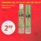 Allahindlus - Juukselakk Taft, 250 ml või -vaht Taft, 200 ml