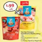 Allahindlus - Hau-Hau Champion
lemmiklooma lihaeine, 600 g
• liha
• kana