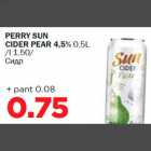 Allahindlus - PERRY SUN CIDER PEAR 4,5% 0,5L