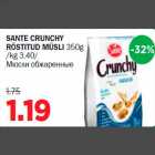 Allahindlus - SANTE CRUNCHY RÖSTITUD MÜSLI 350g