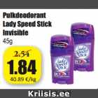 Allahindlus - Pulkdeodorant Lady Speed Stick Invisible