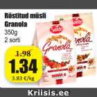 Allahindlus - Röstitud müsli
Granola