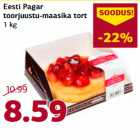 Allahindlus - Eesti Pagar
toorjuustu-maasika tort
1 kg