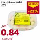 Allahindlus - Usin riisi-makrasalat
200 g