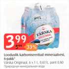 Allahindlus - Looduslik karboniseeritud mineraalvesi, 6-pakk*