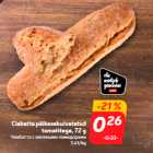 Allahindlus - Ciabatta päikesekuivatatud
tomatitega, 72 g
