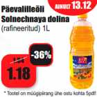 Allahindlus - Päevalilleõli
Solnechnaya dolina
(rafineeritud) 1L