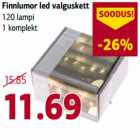 Allahindlus - Finnlumor led valguskett 120 lampi