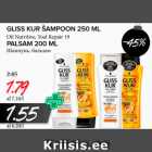 Allahindlus - GLISS KUR ŠAMPOON 250 ML Oil Nutritive, Toal Repair 19; PALSAM 200 ML