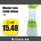 Blender Livia 250W, 600 ml, 1 tk