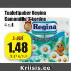 Allahindlus - Tualettpaber Regina Camomilla 3-kordne