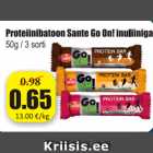 Proteiinibatoon Sante Go On! inuliiniga