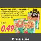 Allahindlus - KNORR MENU MAITSEAINESEGU 