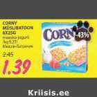 Allahindlus - CORNY MÜSLIBATOON 6X25G maasika-jogurti