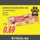 Allahindlus - AMERICAN COOKIЕS KÜPSIS 150G šokolaaditükkidega