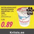 EKSTRA KODUJUUST MAITSESTAMATA JOGURTlGA 1,5% 300G