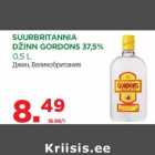 Allahindlus - SUURBRITANNIA
DŽINN GORDONS 37,5%
0,5 L