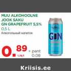 MUU ALKOHOOLNE
JOOK SAKU
GN GRAPEFRUIT 5,5%
0,5 L