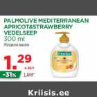 Allahindlus - PALMOLIVE MEDITERRANEAN
APRICOT&STRAWBERRY
VEDELSEEP
300 ml