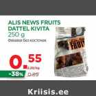 Allahindlus - ALIS NEWS FRUITS
DATTEL KIVITA
250 g