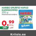 Allahindlus - HARIBO SMURFID HAPUD
KUMMIKOMMID
200 g