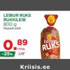 Allahindlus - LEIBUR RUKS
RUKKILEIB
800 g