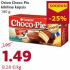 Allahindlus - Orion Choco Pie
kihiline küpsis
180 g