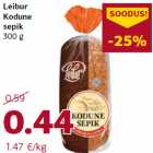 Allahindlus - Leibur
Kodune
sepik
300 g