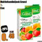 Allahindlus - Multivitamiinijook Grand
1L