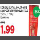 L′OREAL ELVITAL COLOR-VIVE ŠAMPOON VÄRVITUD JUUSTELE