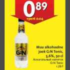 Allahindlus - Muu alkohoolne jook G:N Tonic, 5,6%, 50 cl
