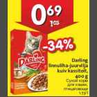 Allahindlus - Darling linnuliha-juurvilja kuiv kassitoit, 400 g
