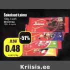 Allahindlus - Šokolaad Laima 100g, 4 sorti