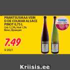 Allahindlus - PRANTSUSMAA VEIN
D DE COLMAR ALSACE
PINOT 0,75 L