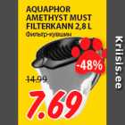 Allahindlus - AQUAPHOR
AMETHYST MUST
FILTERKANN 2,8 L