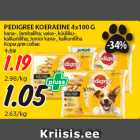 Allahindlus - PEDIGREE KOERAEINE 4x100 G