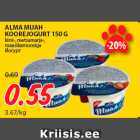 Allahindlus - ALMA MUAH
KOOREJOGURT 150 G