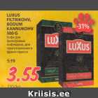 Allahindlus - LUXUS
FILTRIKOHV,
BODUM
KANNUKOHV
500 G