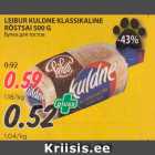 Allahindlus - LEIBUR KULDNE KLASSIKALINE
RÖSTSAI 500 G