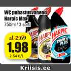 WC puhastusvahend Harpic Max