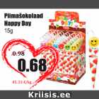 Piimašokolaad Happy Day 15 g