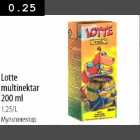 Allahindlus - Lotte multinektar 200 ml