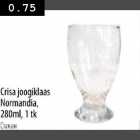 Allahindlus - Crisa joogiklaas Normandia, 280ml, 1tk