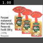 Allahindlus - Panzani makaronid Mini Farfalle, Penne või Fusilli 500g