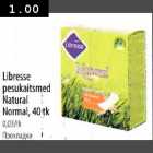 Allahindlus - Libresse pesukaitsmed Natural, 40tk