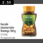 Allahindlus - Nescafe lahustuv kohv Montego 100g