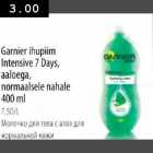 Allahindlus - Garnier ihupiim Intensive 7Days, aaloega, normaalsele nahale 400ml