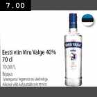 Allahindlus - Eesti viin Viru Valge 40% 70cl