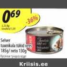 Allahindlus - Selver tuunikala tükid vees l85g/neto 130g